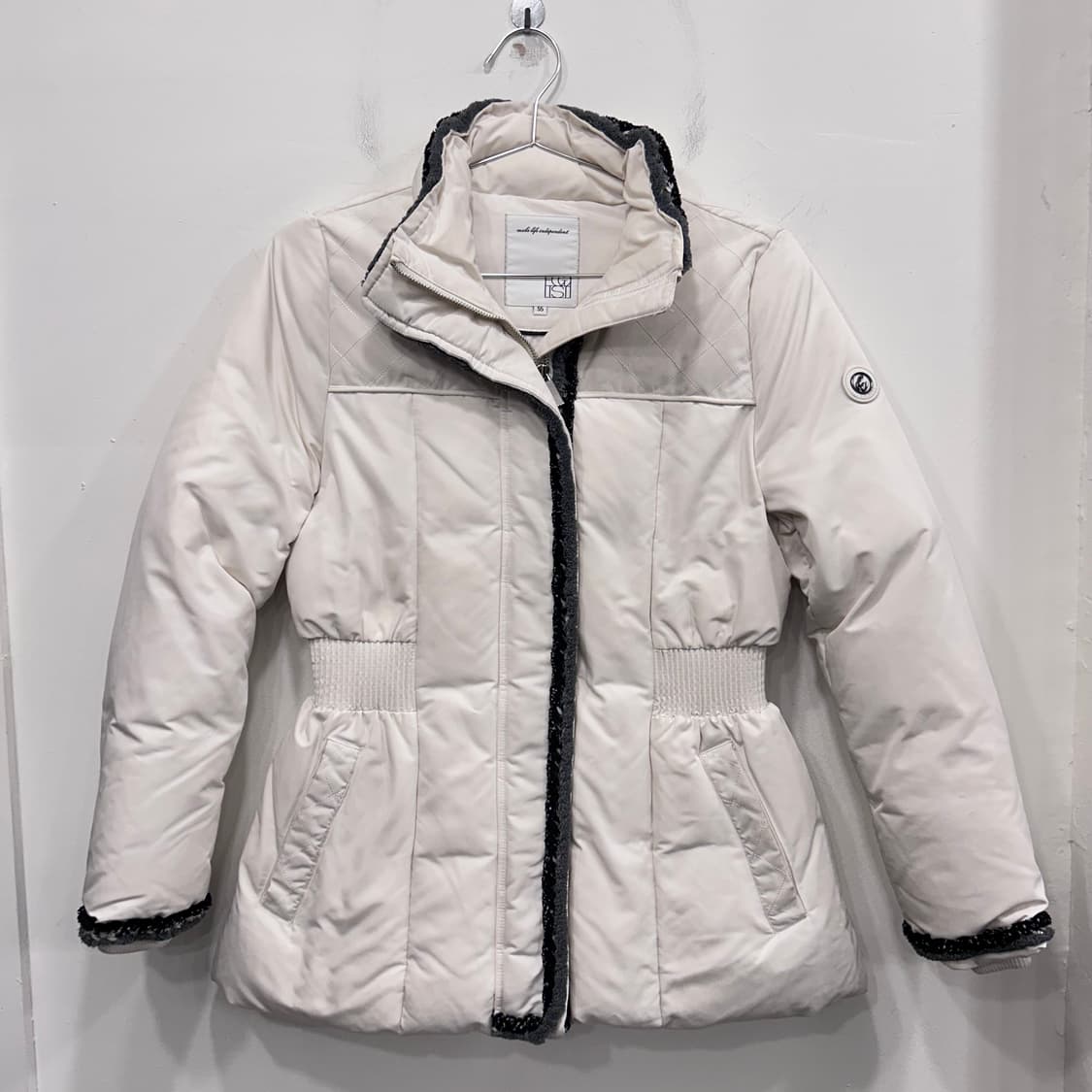 에고이스트 구스다운 니트라이닝 셔링 패딩자켓 상품이미지2