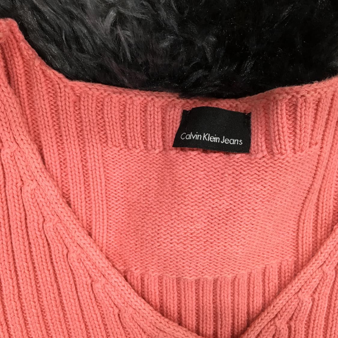 투티/0169 CK 니트 캘빈클라인 브이넥 상품이미지5