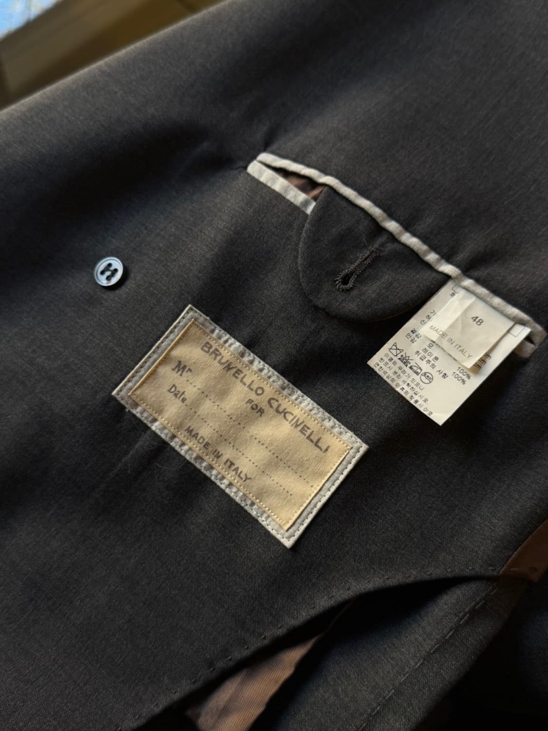 브루넬로 쿠치넬리 더블 브레스티드 코트 100 상품이미지5