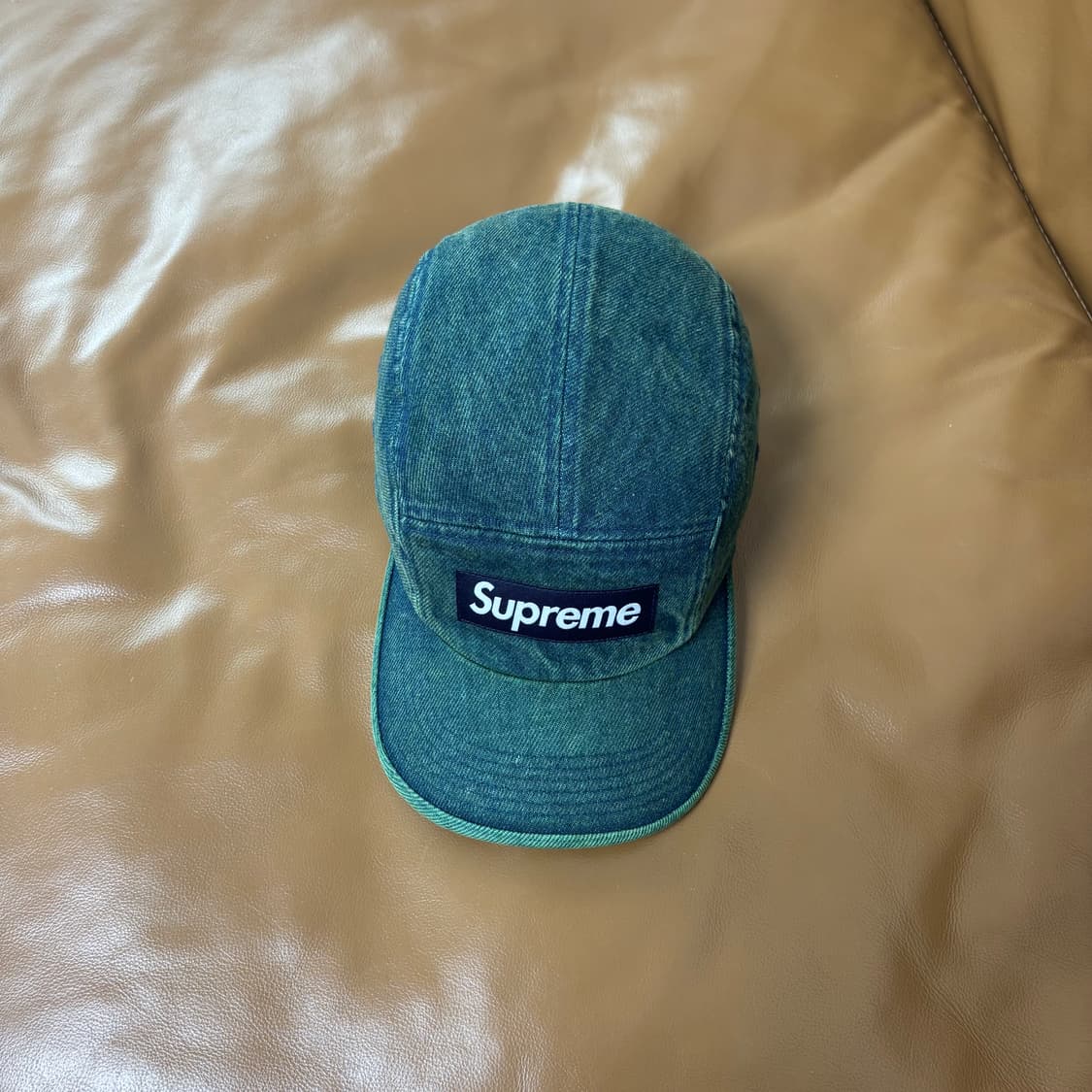 Supreme 슈프림 23ss 오버다이드 데님 그린 캠프캡 모자 상품이미지5