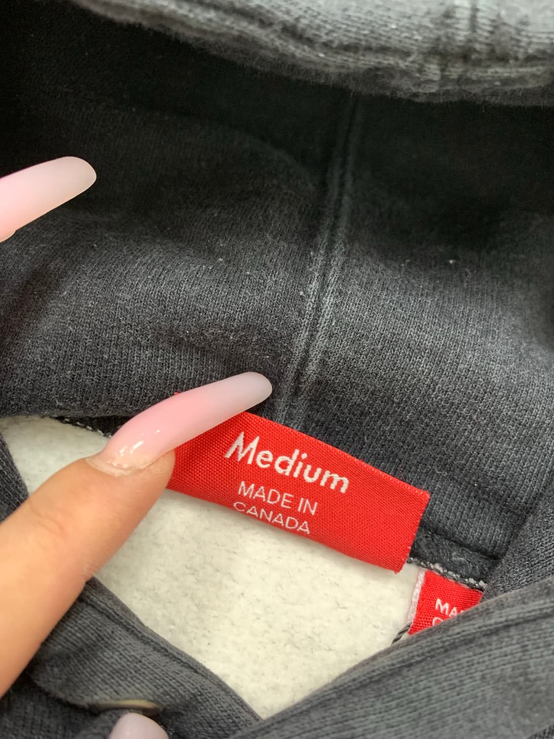 슈프림 클래식 로고 투톤 후드티 FW15 #592 상품이미지6