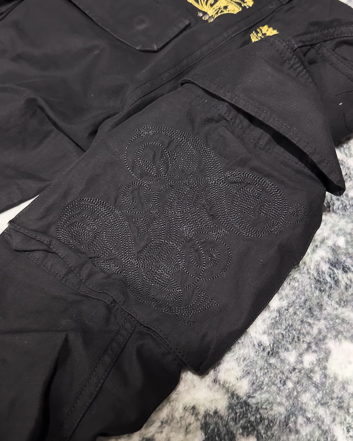 {Jack Rose} Embroidery Cargo Flare Pants 상품이미지6