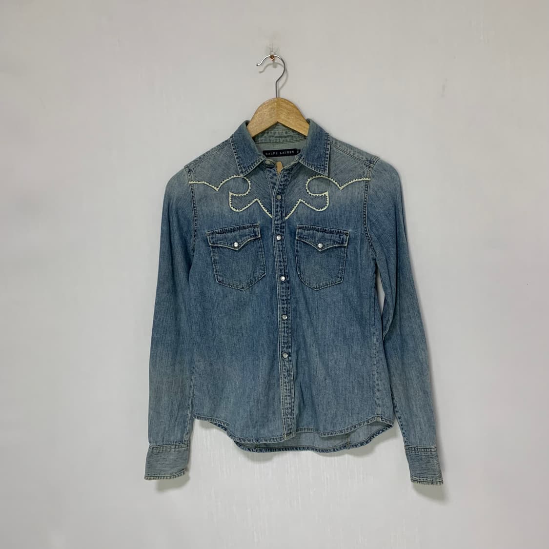랄프로렌 데님 웨스턴 셔츠 y2k 빈티지 버튼 청남방 여성 상품이미지1