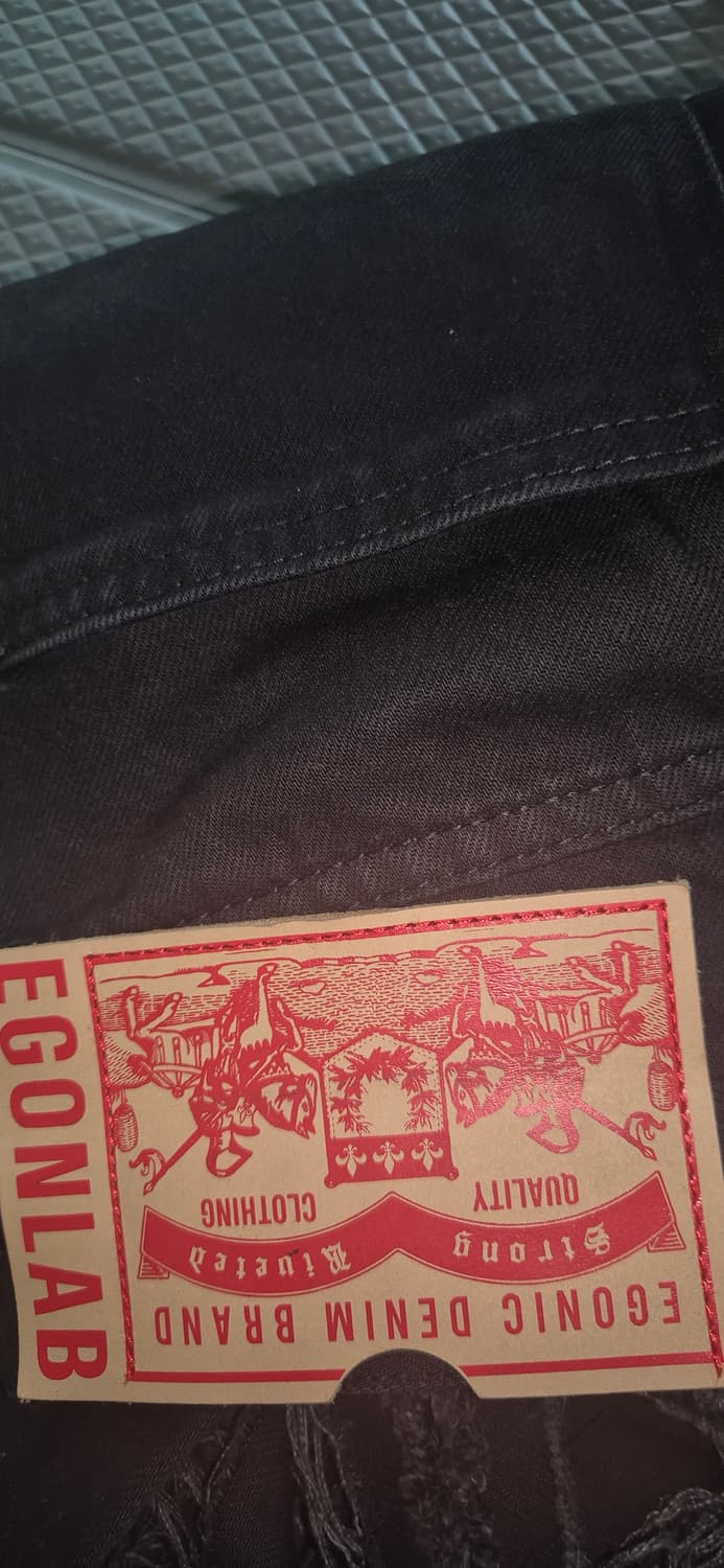 에곤랩 디스트레드 워싱 플레어진 상품이미지5