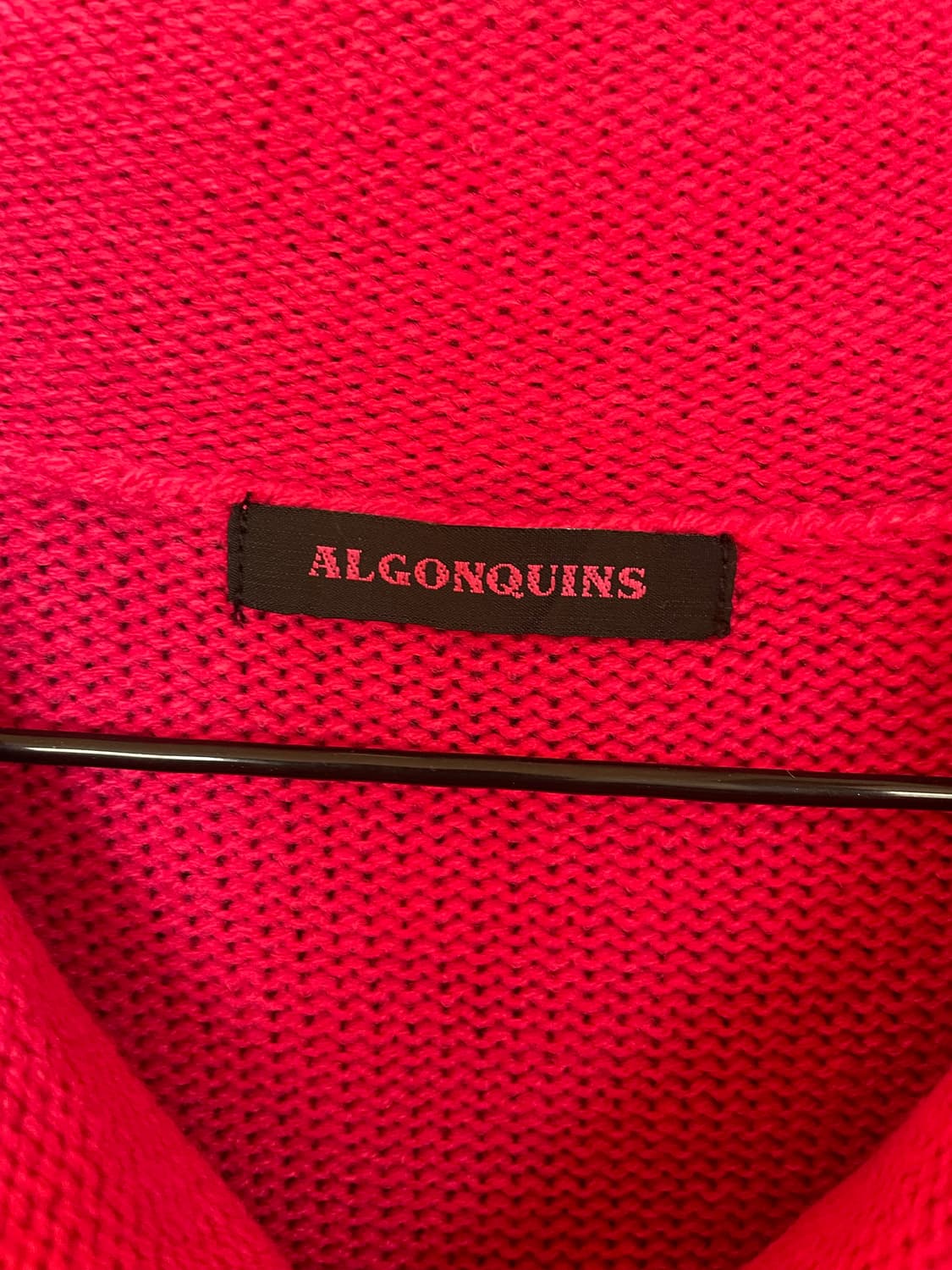 ALGONQUINS 펑크 갸루 그런지 핫핑크 가디건 상품이미지3