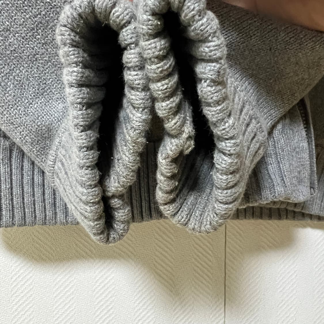 타미힐피거 헤비 코튼 니트 집업 m 상품이미지4