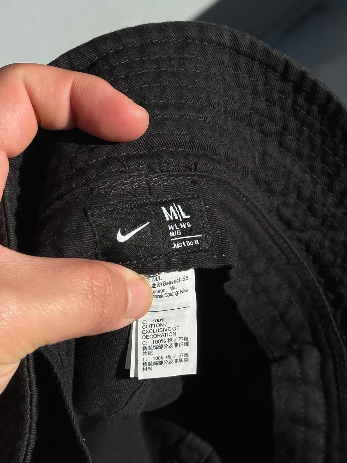 [M-L] 나이키 로고 블랙 버킷햇 모자 상품이미지6