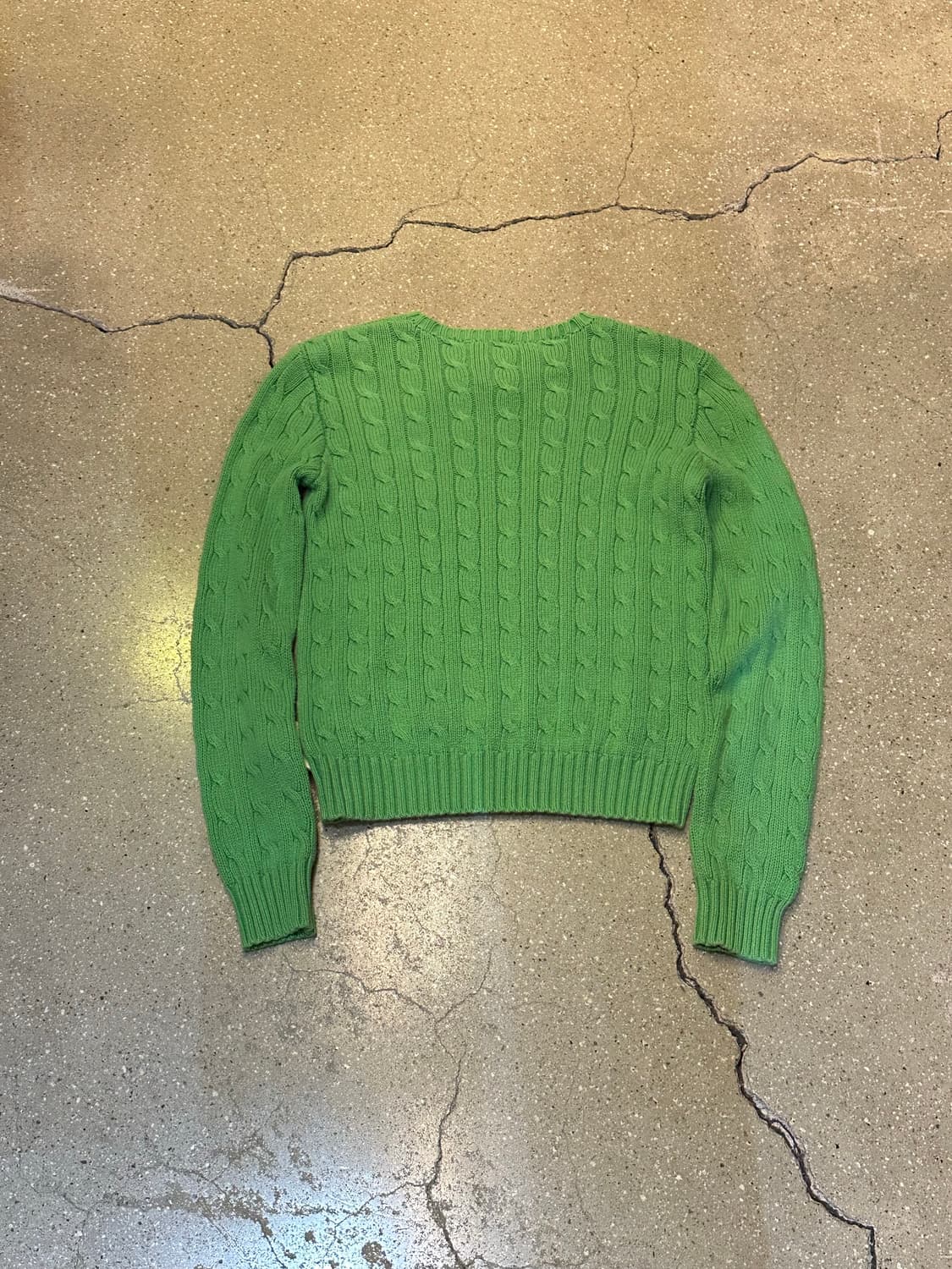 POLO 폴로 그린 케이블니트💯 상품이미지5