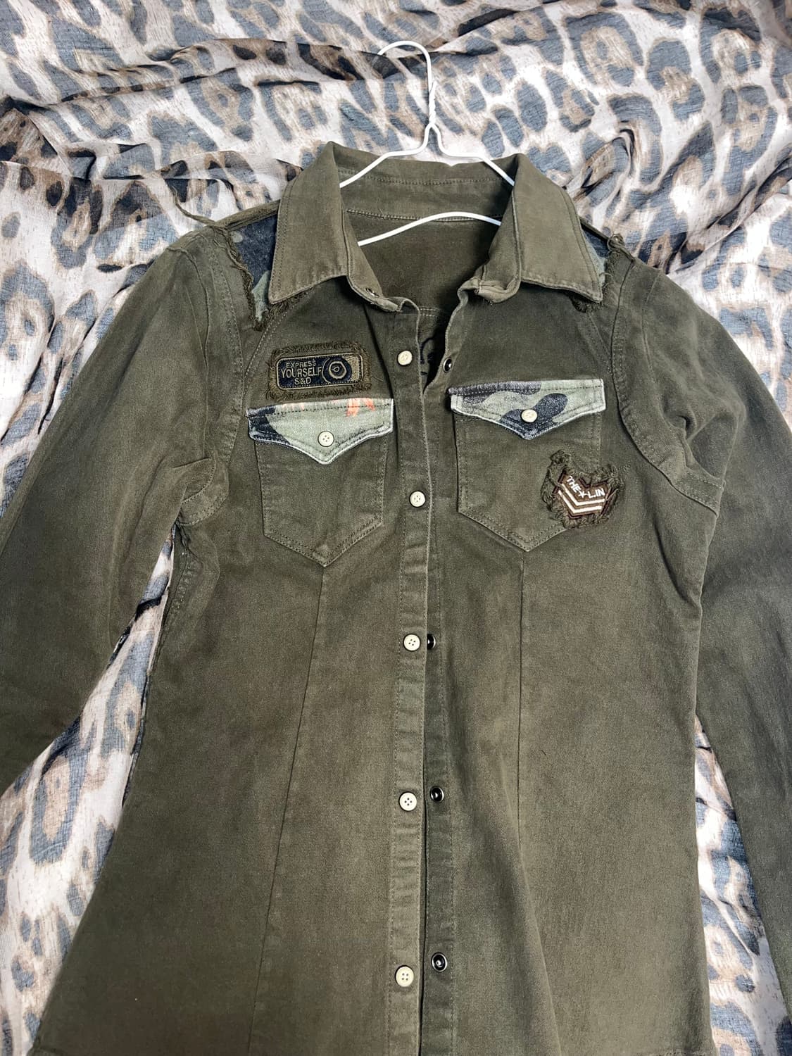 빈티지 밀리터리 자켓 상품이미지1