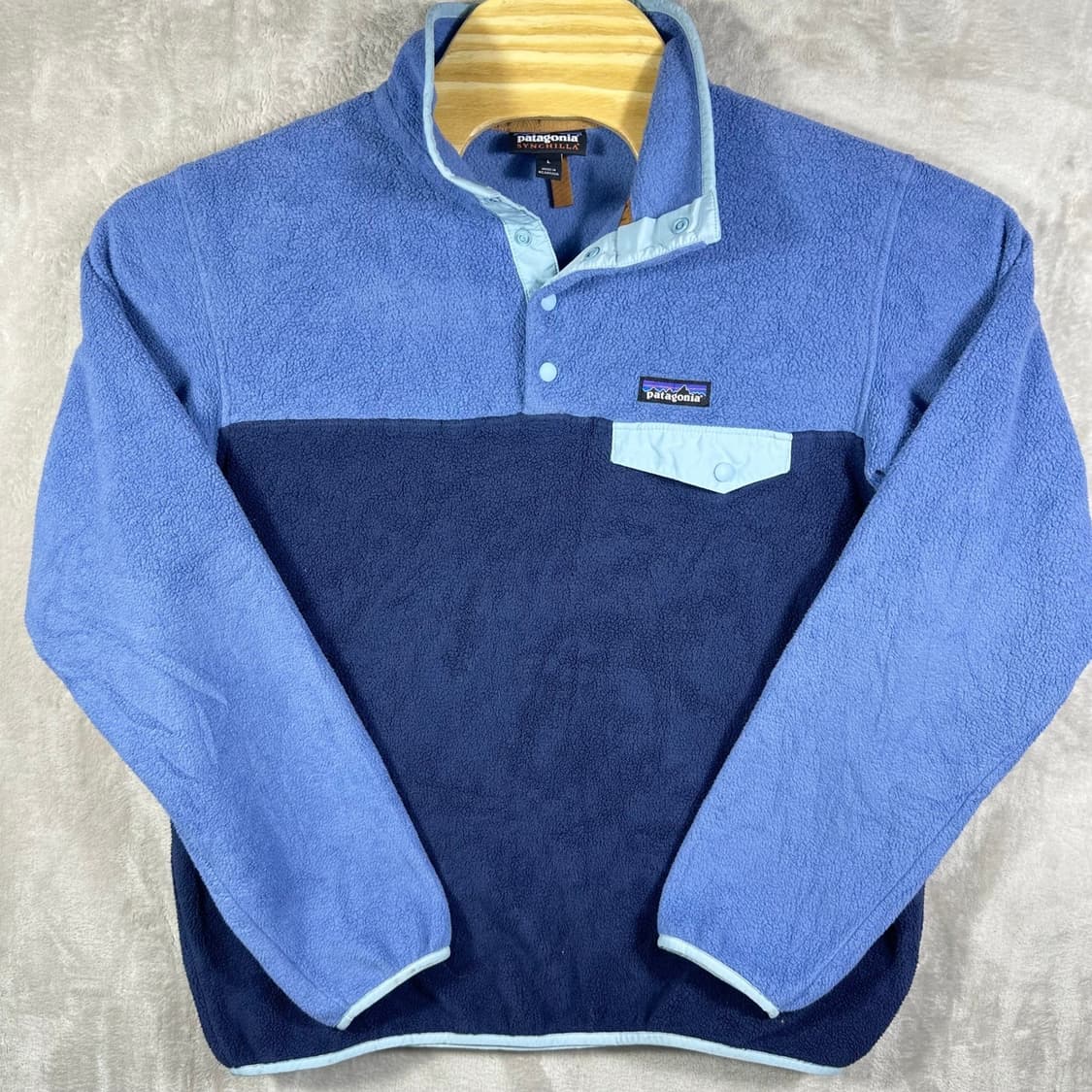 10s 파타고니아 신칠라 스냅-T 블루/네이비 상품이미지1