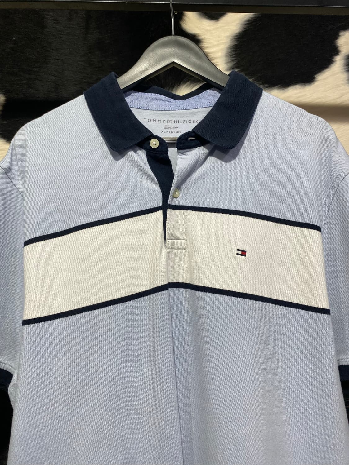 Tommy hilfiger 소다 네이비 컬러블록 반팔 티셔츠 상품이미지2
