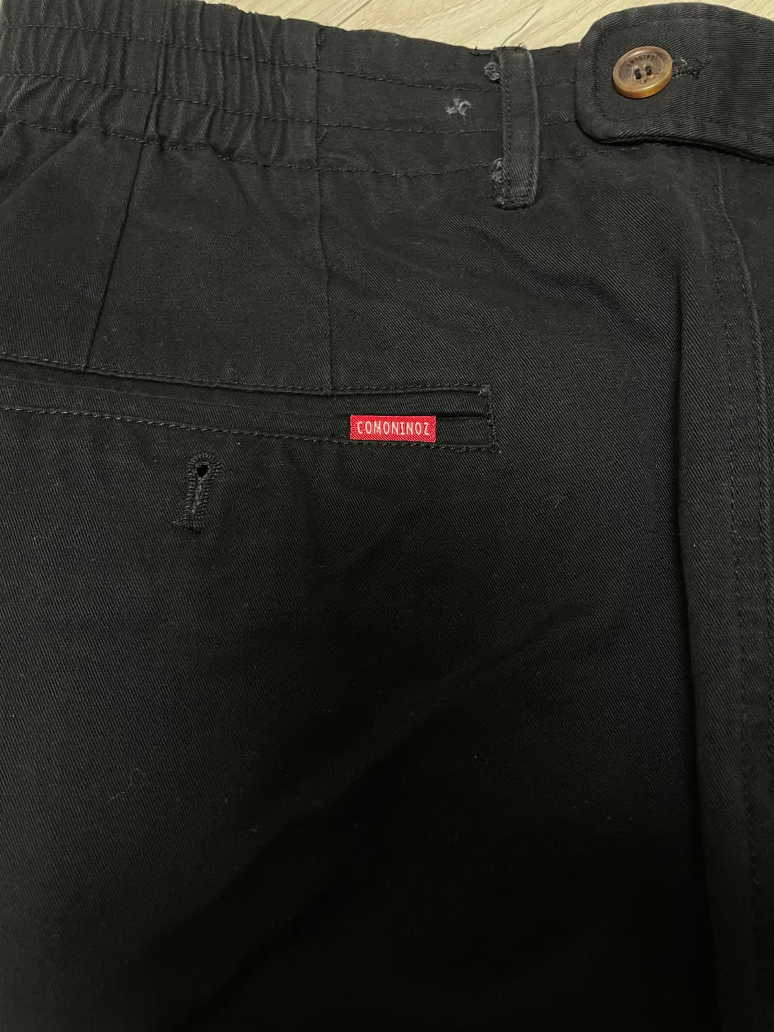 꼬모니노즈 세미와이드 투턱 치노팬츠 상품이미지4