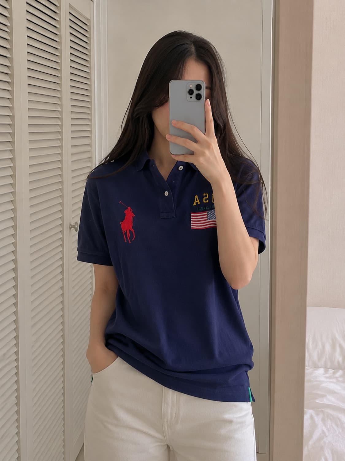 폴로 랄프로렌 빅포니 USA 성조기 반팔 카라티 상품이미지5