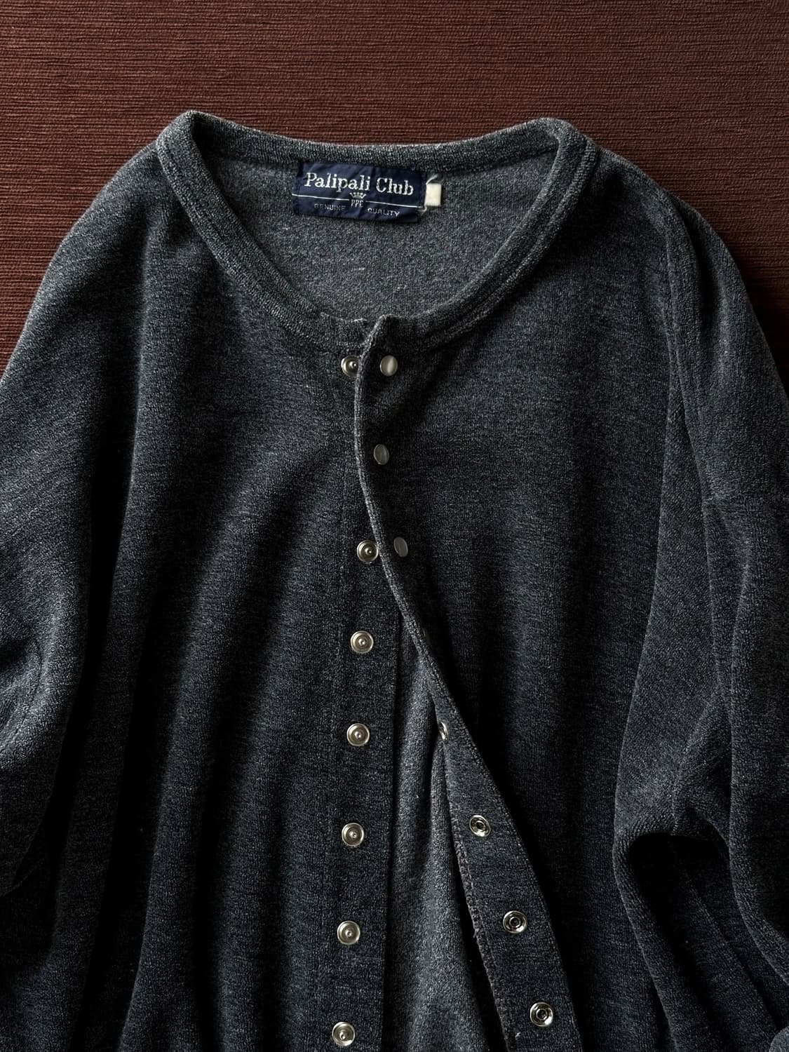 Cotton poly terry crewneck cardigan jack 상품이미지2