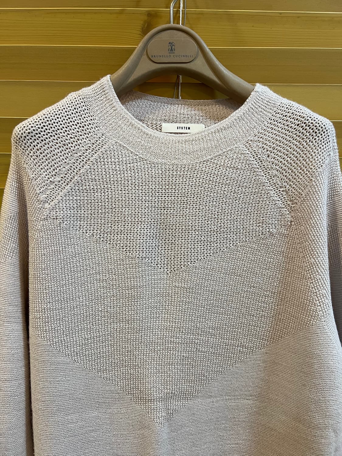 시스템 여성 인디핑크 알파카니트라운드니트 상품이미지1