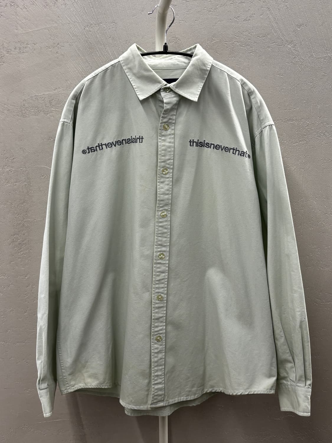 디스이즈네버댓 셔츠 민트색 긴팔 L 상품이미지2