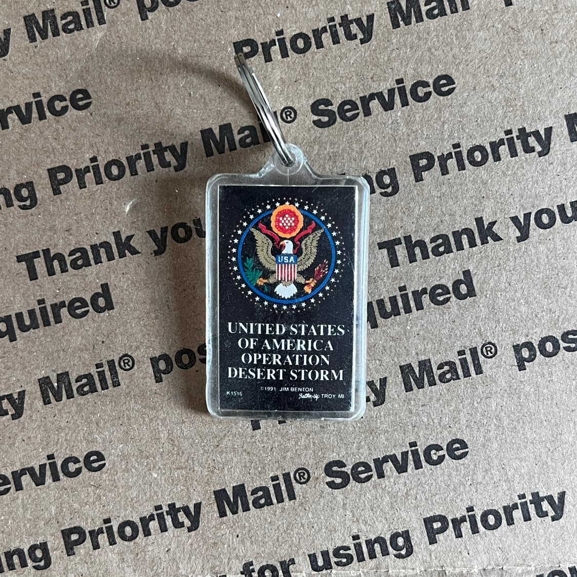 90s vtg Operation Desert Storm Keyring 상품이미지1