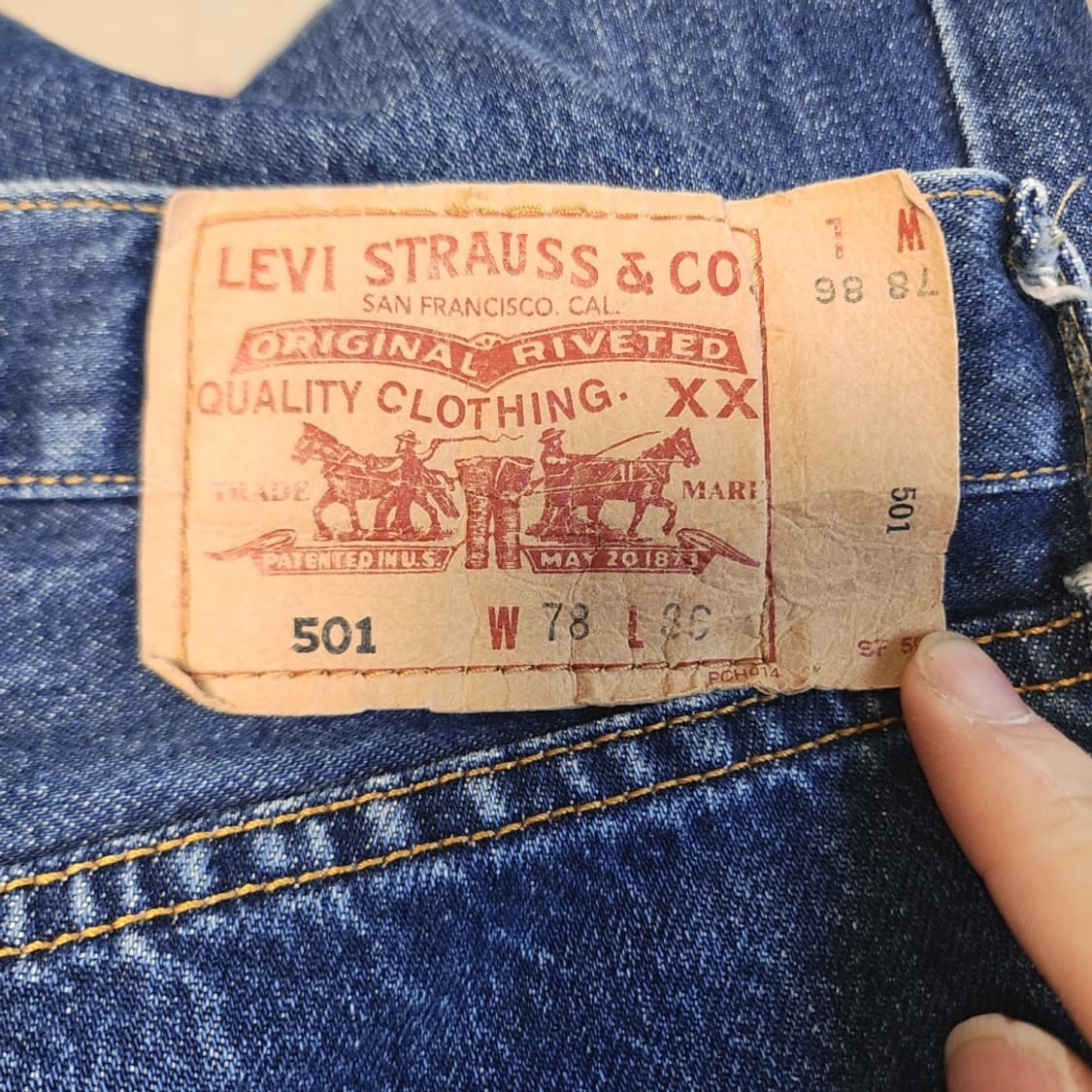 [30] 리바이스 501 청바지 데님팬츠 상품이미지3