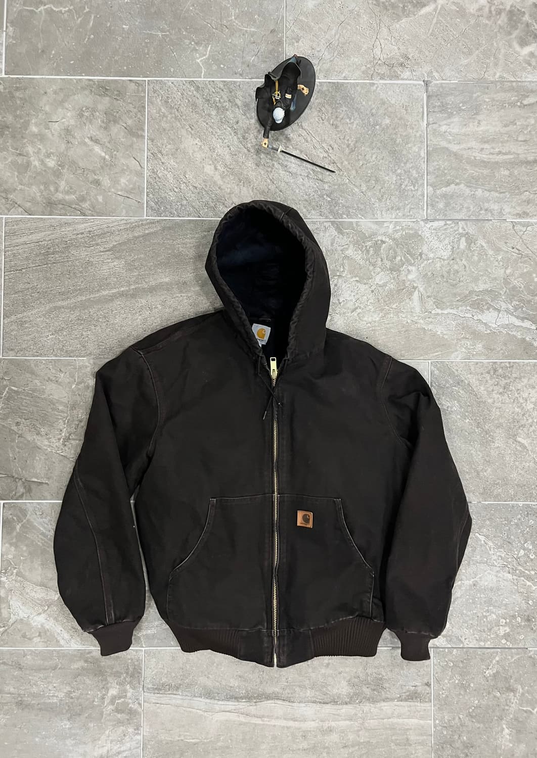 (L) 칼하트 덕 액티브 후드자켓 J130 DKB 다크브라운 상품이미지1