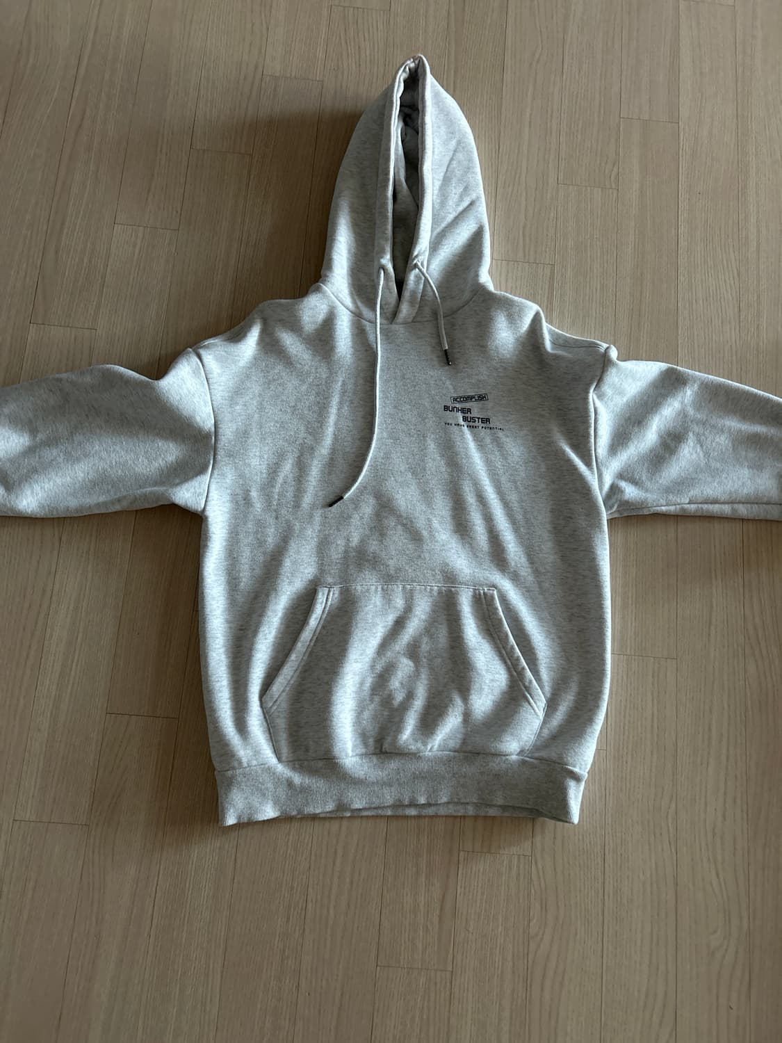 bunher buster 흰색 후드티 상품이미지1