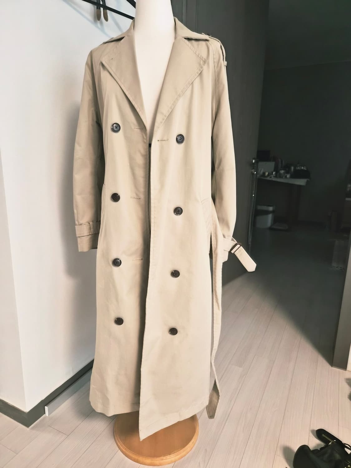 캘빈클라인 진(Calvin Klein Jeans)의 여성용 롱 트렌치코트 상품이미지3