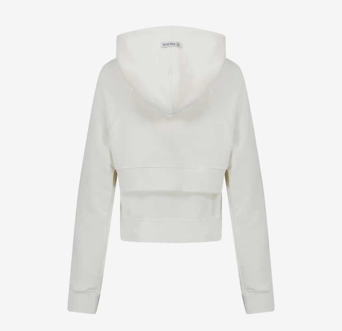 유이브빈티지 자체제작 쓰리피스 후드나시 볼레로 세트 화이트 무신사 상품이미지3