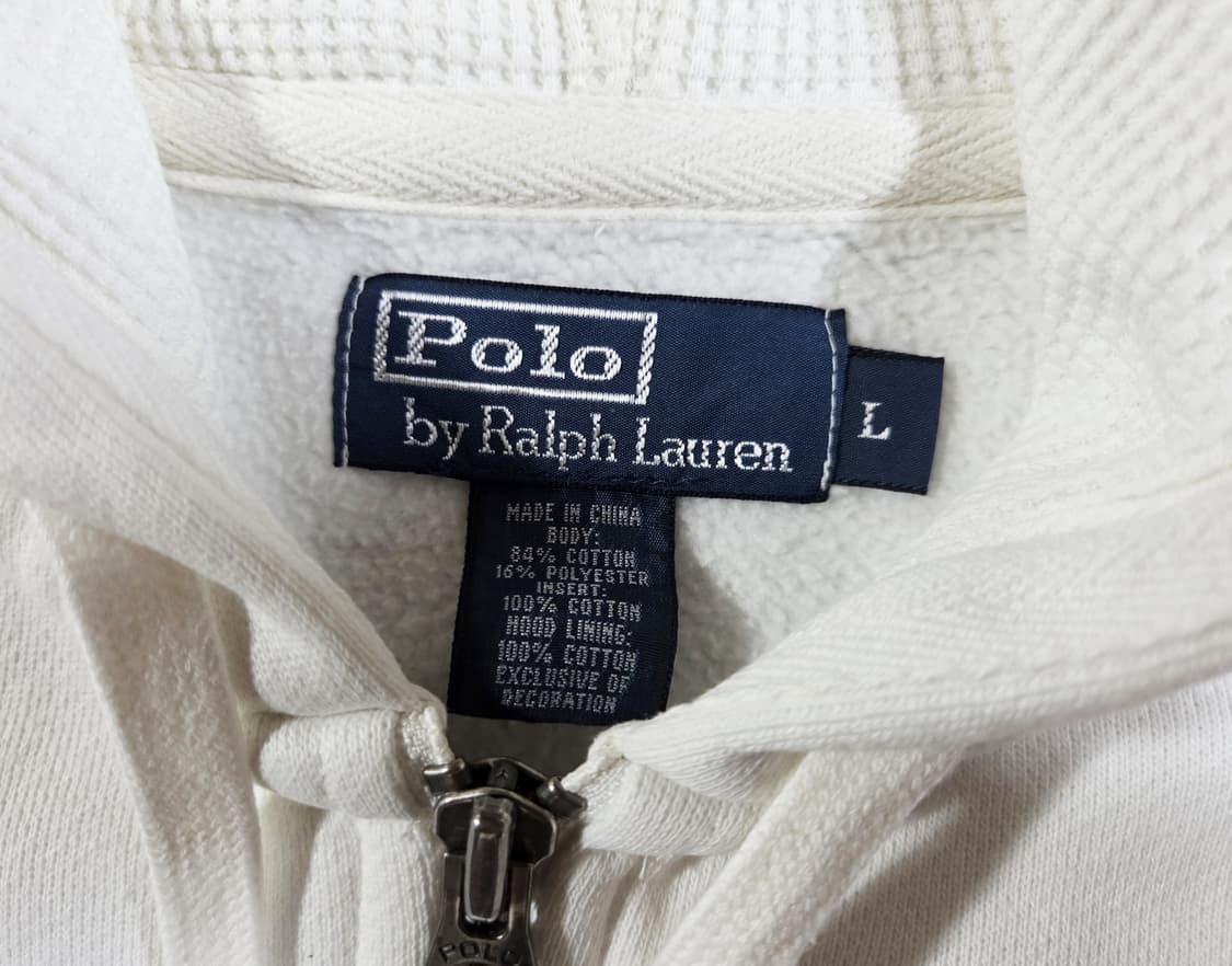 폴로 랄프로렌 아이보리 화이트 써멀 후드집업
 상품이미지4