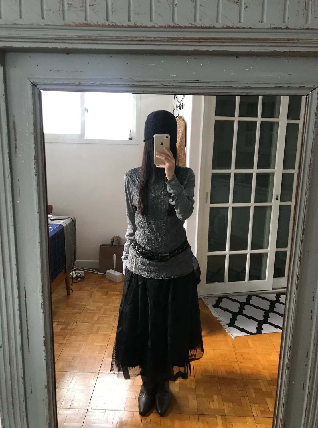 vintage pattern sha skirt 상품이미지6