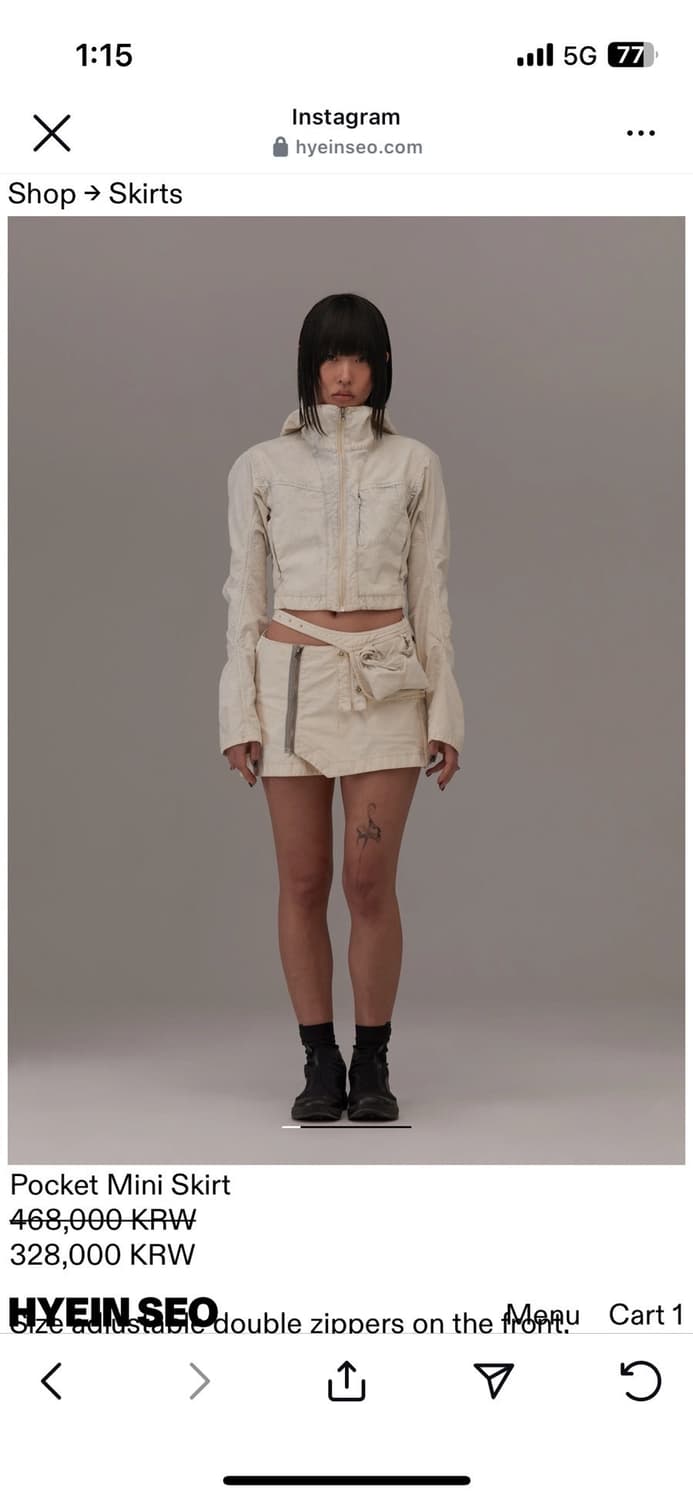 혜인서 워시드 크롭 자켓 1사이즈 상품이미지1