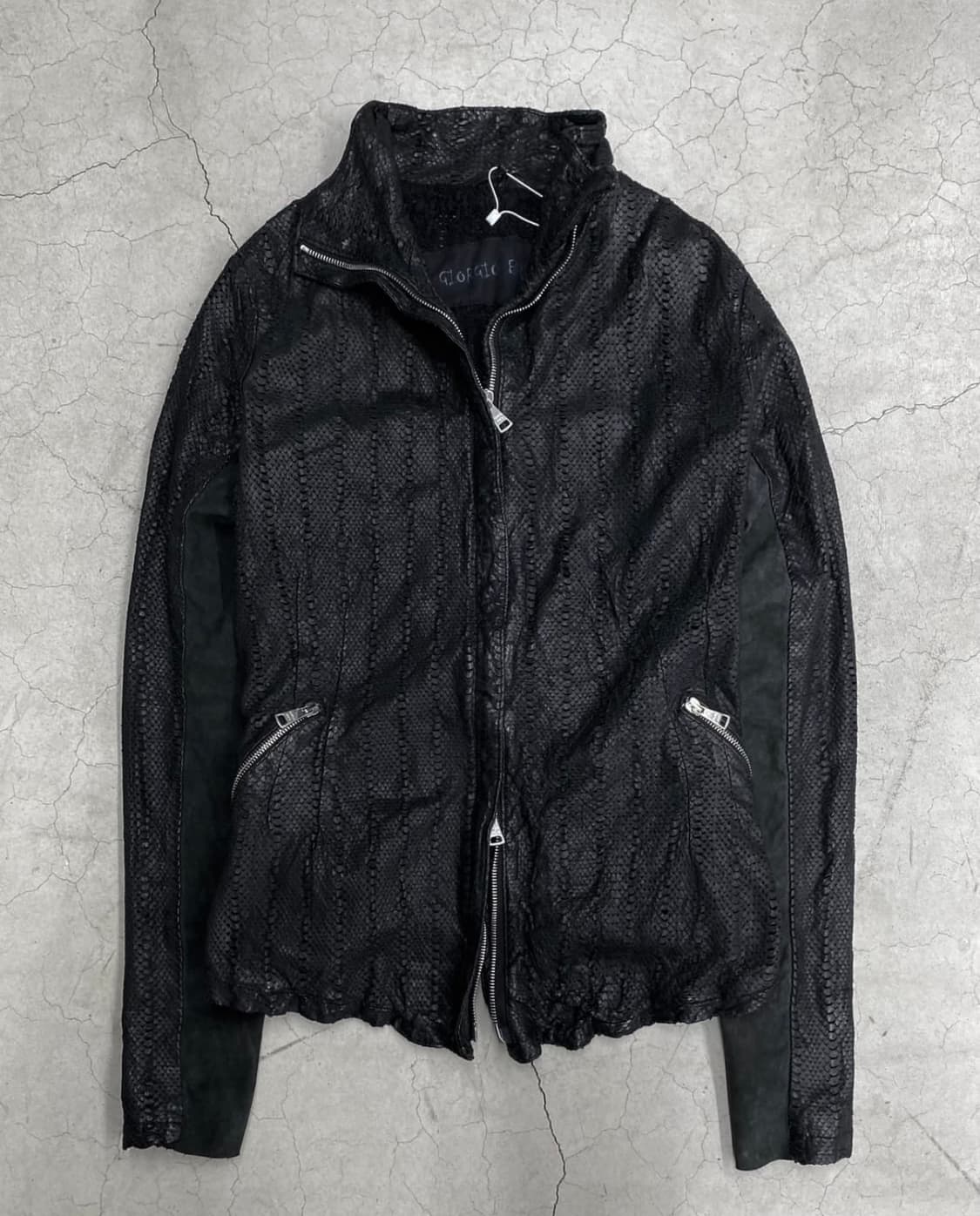 조르지오 브라토 십스킨 핸드메이드 레더 자켓 상품이미지1