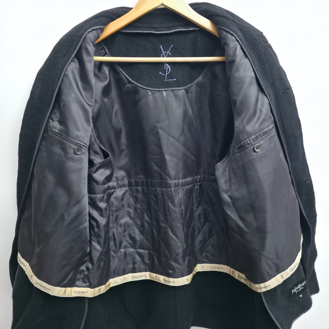 [M] 입생로랑 블랙 울 코트 상품이미지5