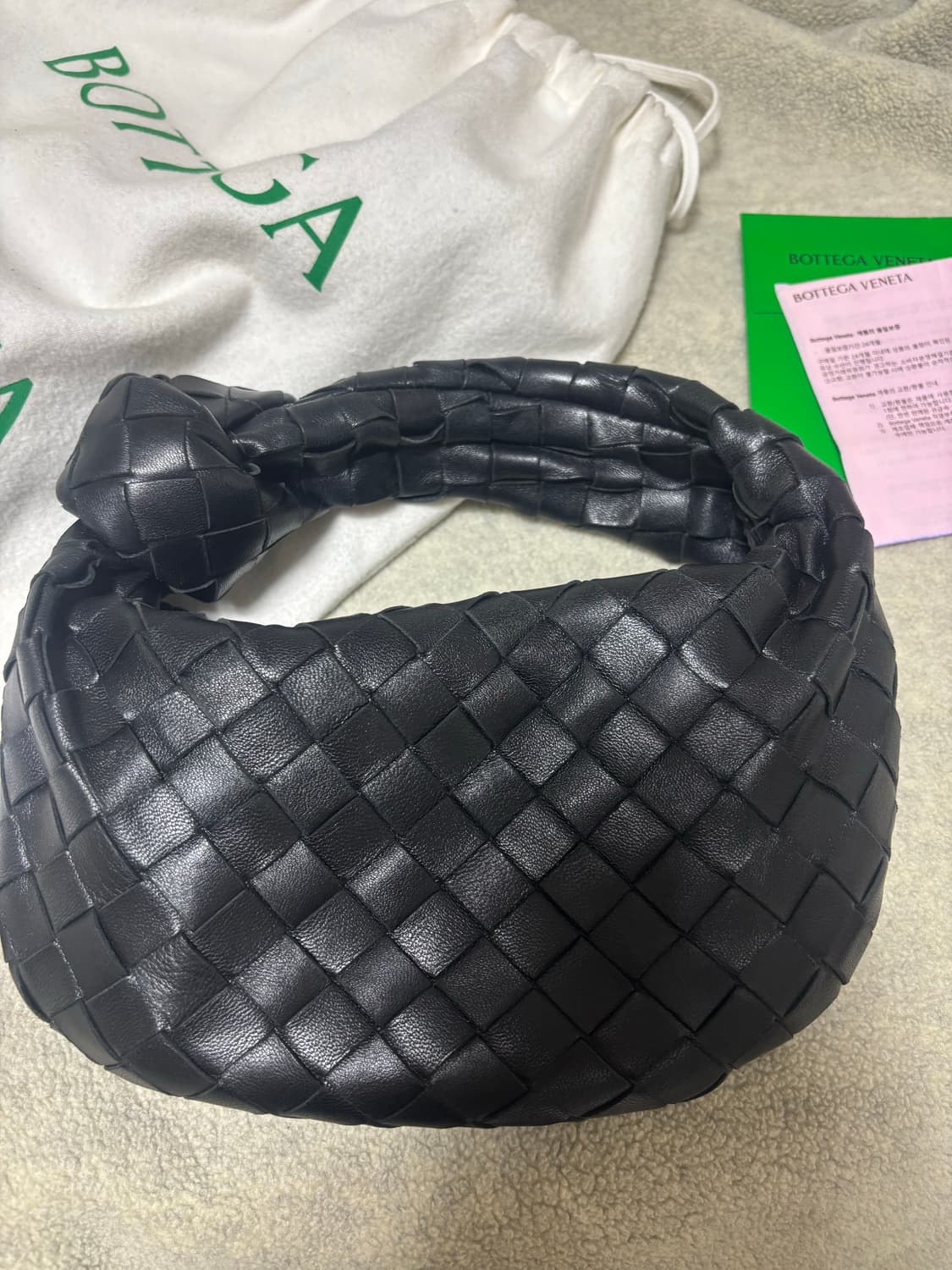 보테가베네타 조디백 미니 블랙 은장 상품이미지1