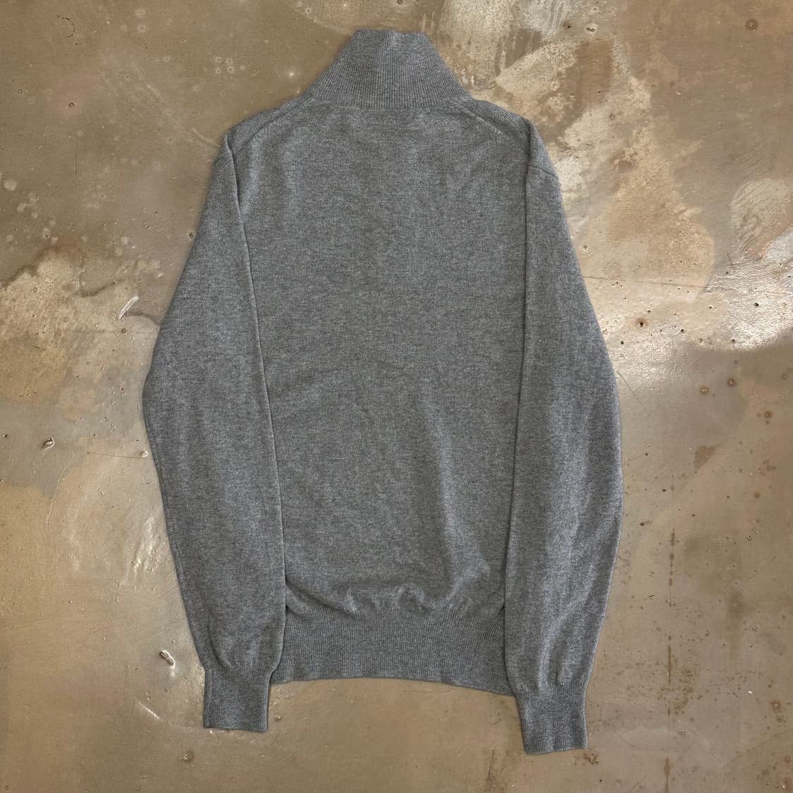 M 폴로랄프로렌 그레이 메리노 울 반집업 니트 상품이미지3