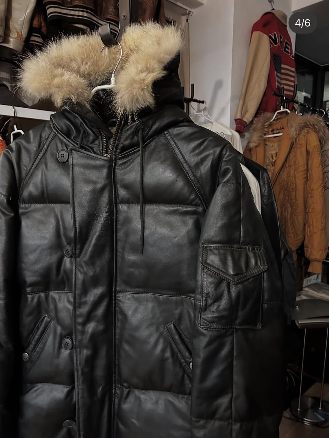 Avirex N-2B leather down(아비렉스 가죽 패딩) 상품이미지4