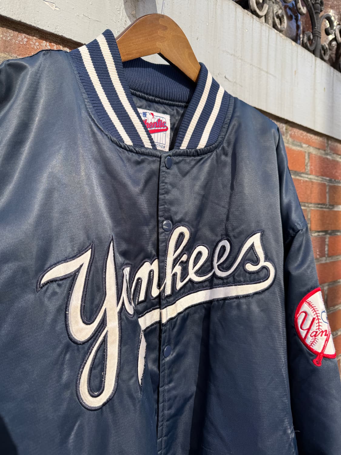 90s 스타터 뉴욕 양키즈 자켓 2XL(4XL) 상품이미지6