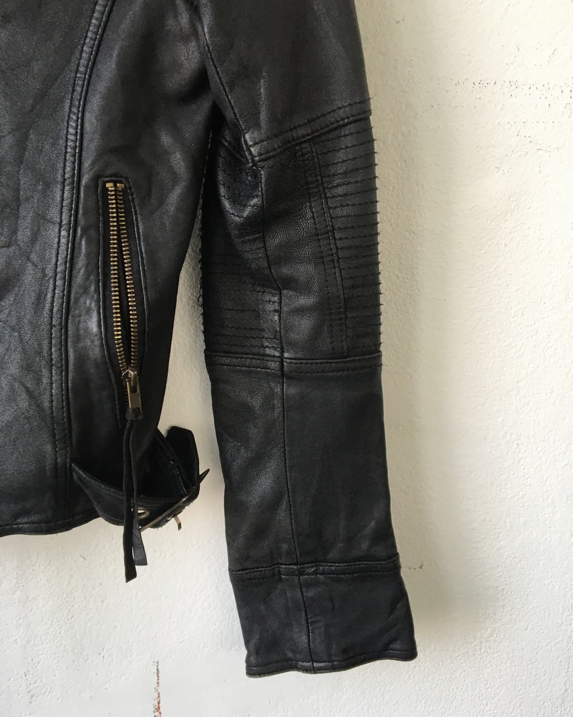 Slim fit lamb leather jacket 상품이미지5