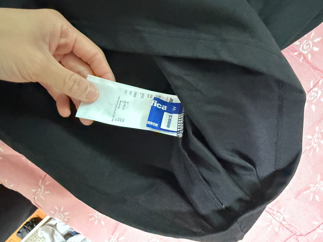 아더에러 시그니피건트 TRS/BL 태그 티셔츠01 블랙 M사이즈새상품 상품이미지5