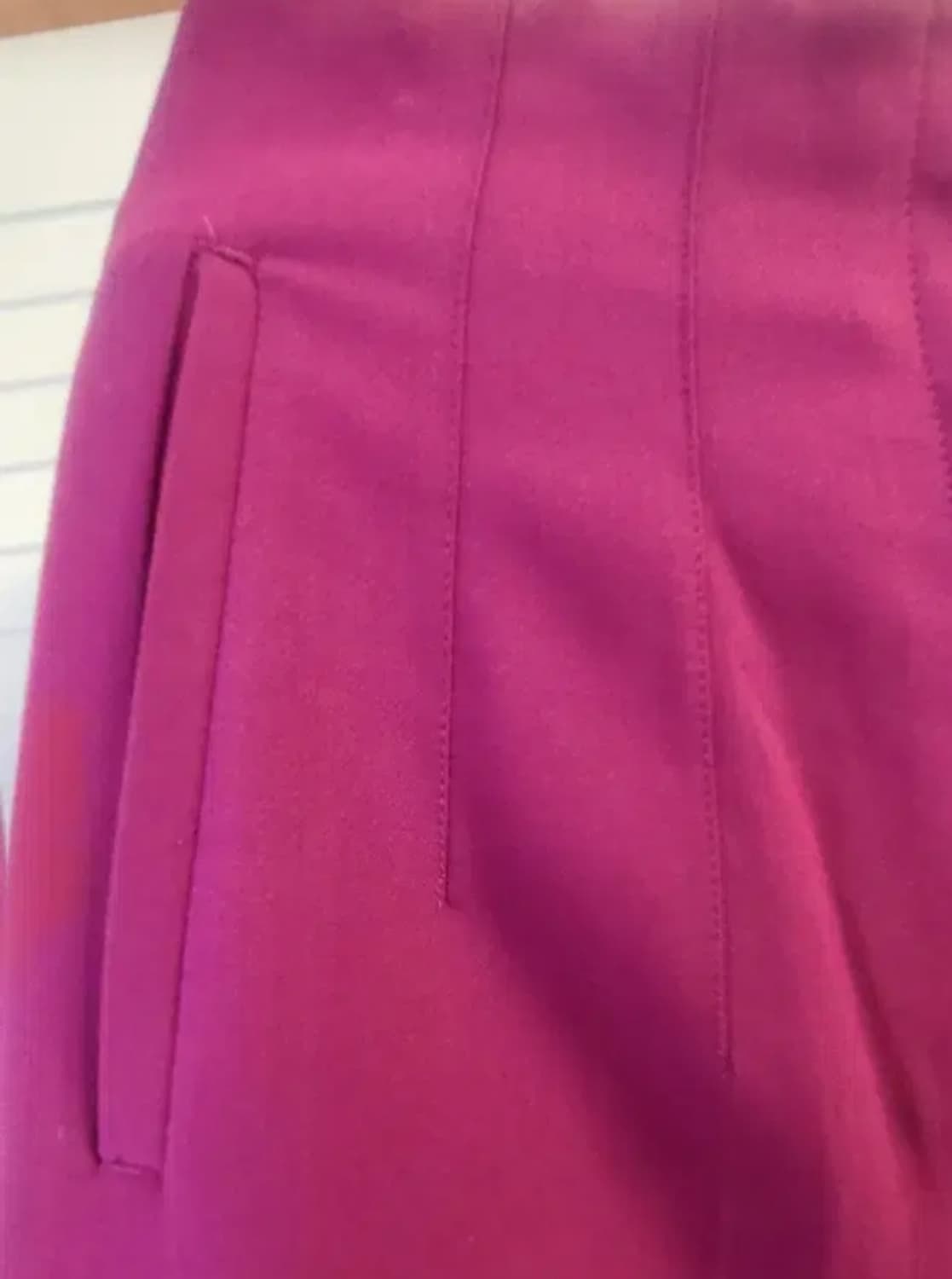 화사한 푸시아 퍼플 Zara 하이웨이스트 팬츠 상품이미지4