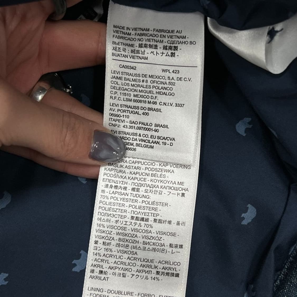 리바이스 데님 패딩 베스트 v0870  상품이미지8