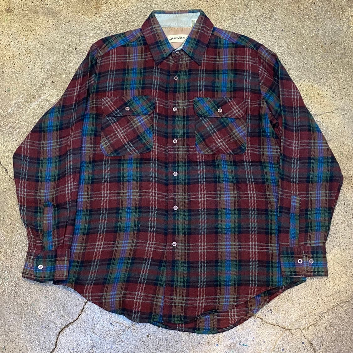 USA 미국 빈티지 세인트존스베이 체크 셔츠 남방 상품이미지1
