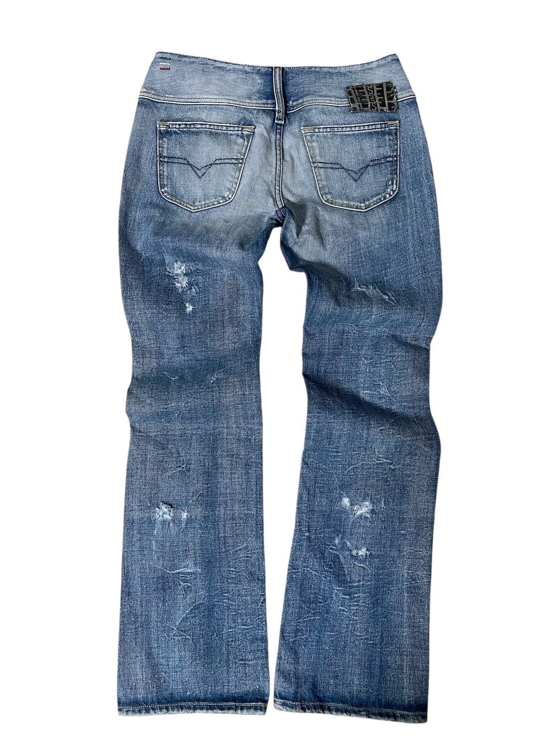 Diesel 디젤 워싱 데미지 청바지 W29 로우라이즈핏 상품이미지6