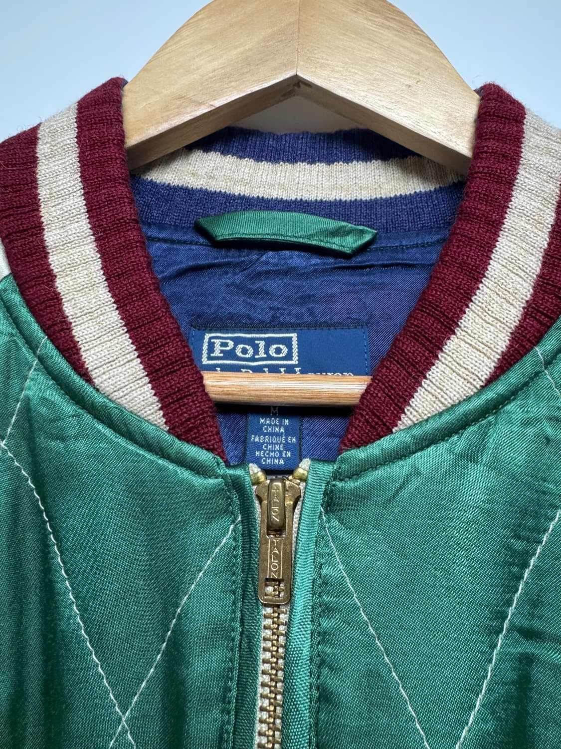 폴로 임브로이더 새틴 자켓 스카잔 상품이미지3