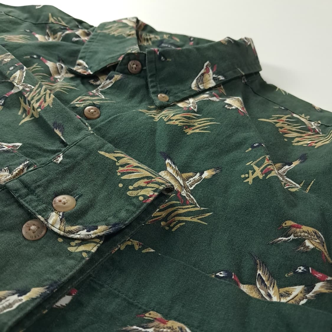 CK213 XL 덕언리미티드 90s 포레스트그린 셔츠 남방 상품이미지4