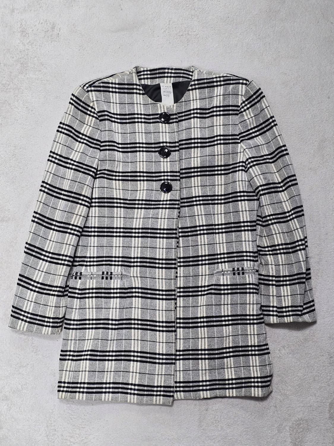 Gianfranco Ferre 지안프랑코 페레 실크 혼방 체크 코트  상품이미지3