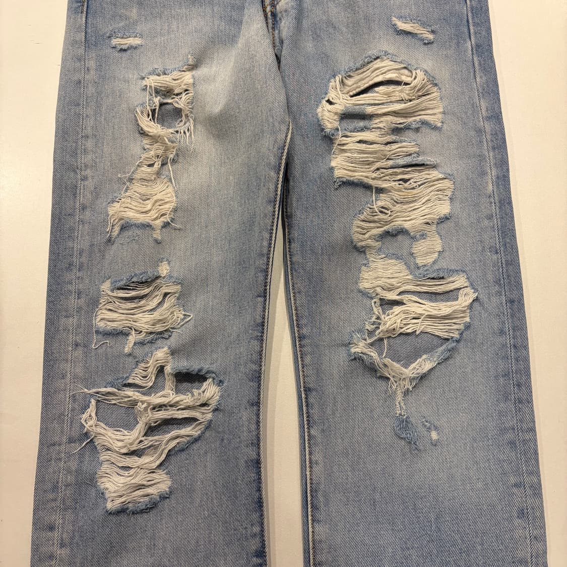 [29x32] 리바이스 501 데미지 워싱 청바지 데님 팬츠 D318 상품이미지4
