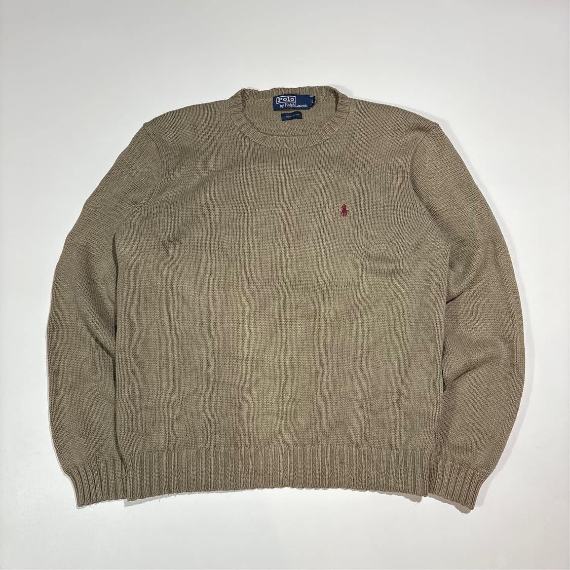 폴로 랄프로렌 베이지 코튼 니트 상품이미지1