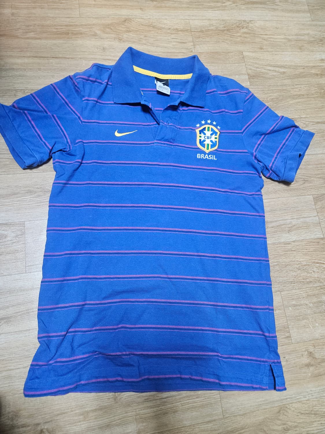 (S)빈티지 나이키 브라질 축구 대표팀 폴로 티셔츠 상품이미지1