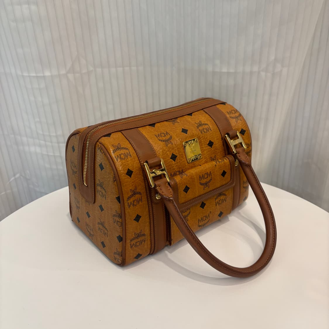 정품 MCM 황토 비세토스 토트백     상품이미지3