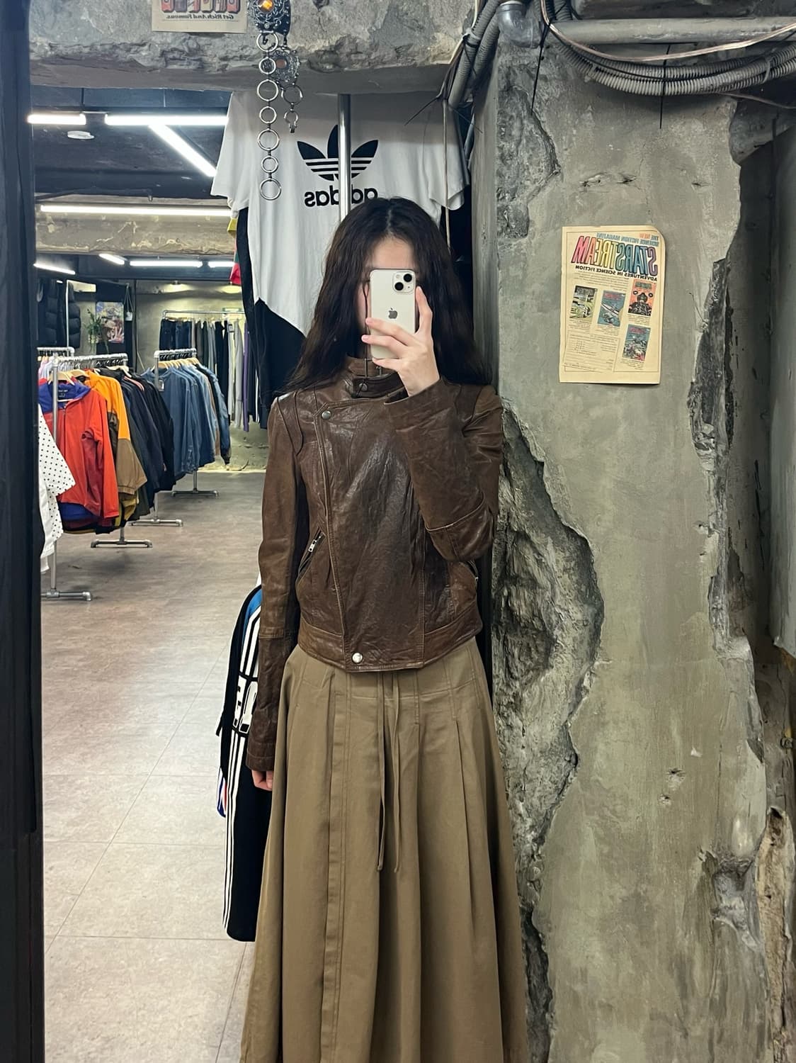 빈티지 양가죽 레더 자켓 브라운 85 #csz2146 상품이미지2