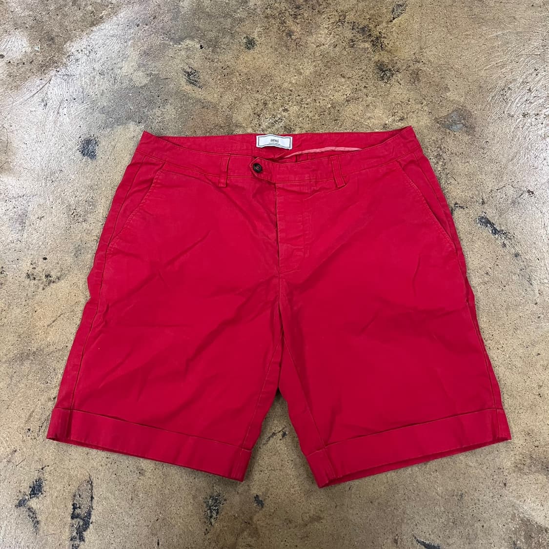 [정품/L] ami 아미 레드 치노 반바지 b13 상품이미지2